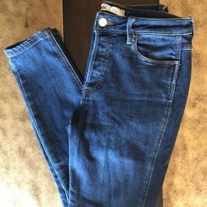 Free People Dark wash denim